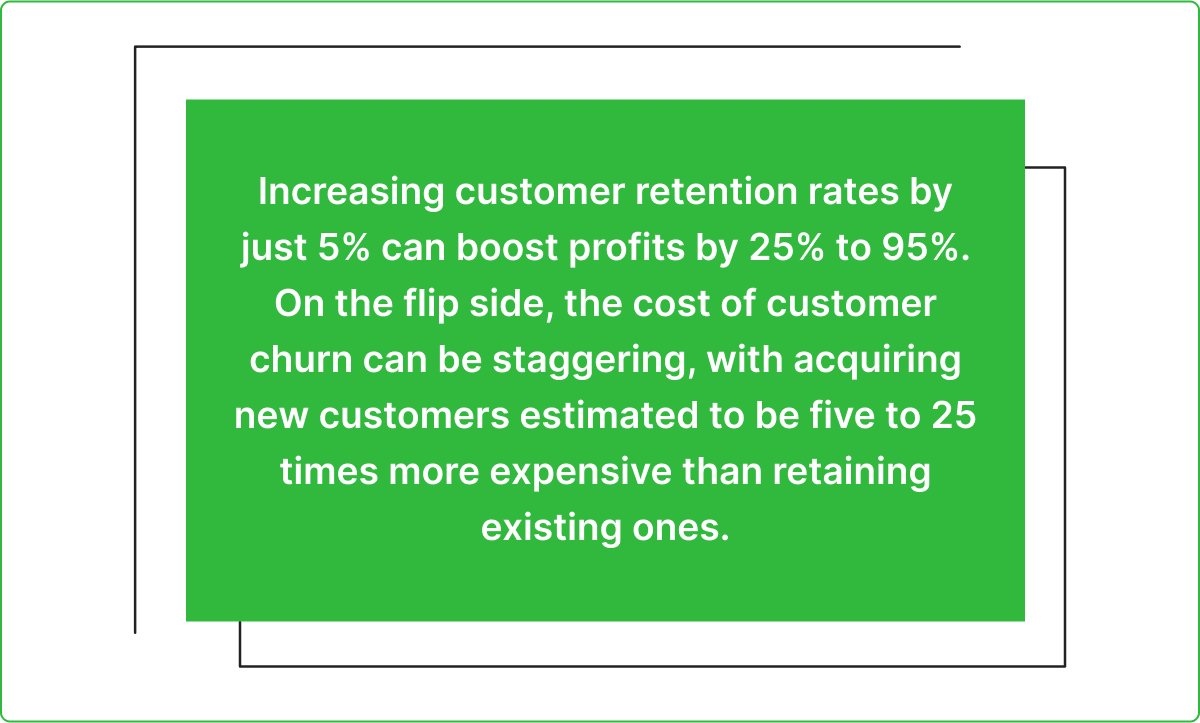 customer retention and churn rate statistics